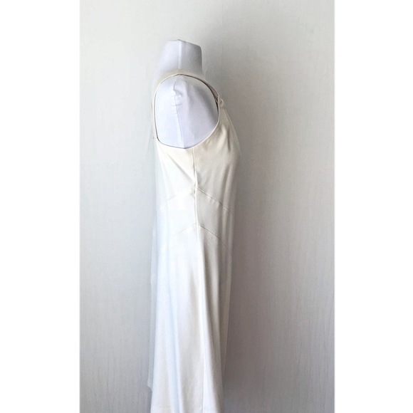 Sleeveless Ivory Shift Dress by Jean Michel - Picture 3 of 8